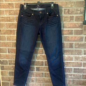 Lucky Brand Women's Deep Indigo Charlie Capris 29/8